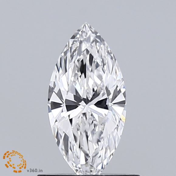 0.54 Carat Marquise Shaped, Ideal Cut, E Color, IF Clarity, IGI Certified Lab Grown Diamond