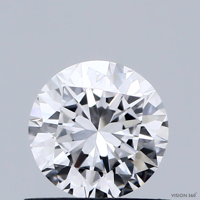 0.63 Carat Round Shaped, Very Good Cut, D Color, VS1 Clarity, IGI Certified Lab Grown Diamond