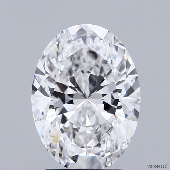 1.88 Carat Oval Shaped, Ideal Cut, D Color, VVS1 Clarity, IGI Certified Lab Grown Diamond