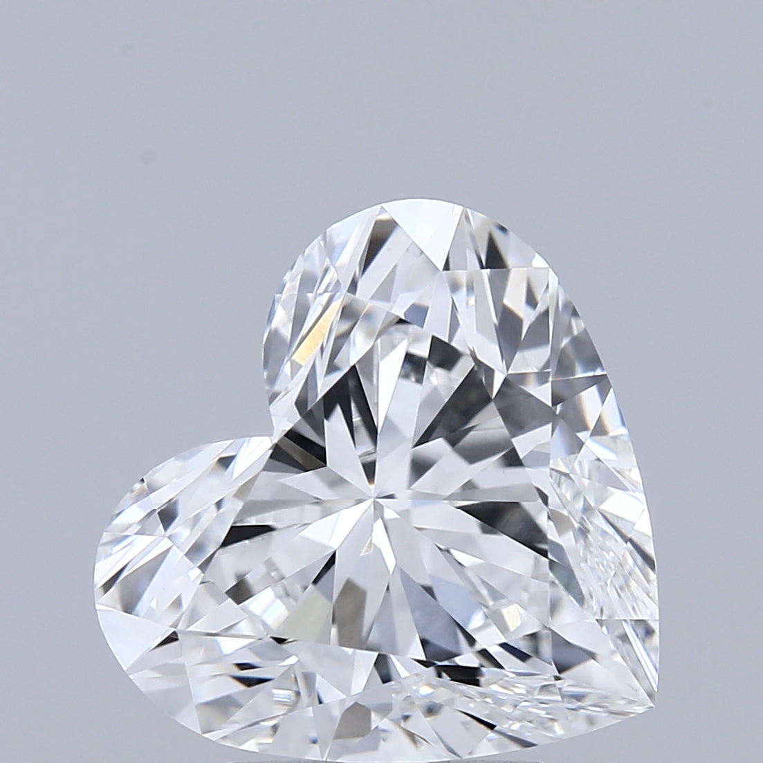 4.03 Carat Heart Shaped, Ideal Cut, E Color, VVS2 Clarity, IGI Certified Lab Grown Diamond
