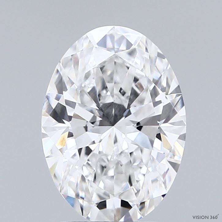 2.01 Carat Oval Shaped, Ideal Cut, E Color, VVS1 Clarity, IGI Certified Lab Grown Diamond