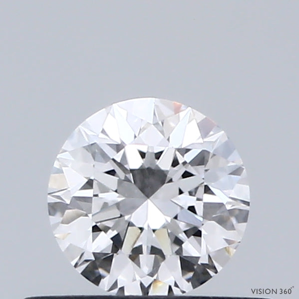 0.42 Carat Round Shaped, Very Good Cut, D Color, VVS2 Clarity, IGI Certified Lab Grown Diamond