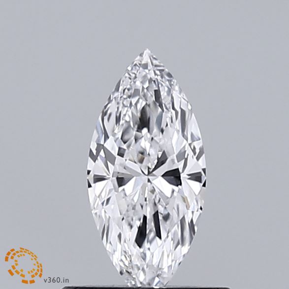 0.48 Carat Marquise Shaped, Ideal Cut, D Color, VVS1 Clarity, IGI Certified Lab Grown Diamond