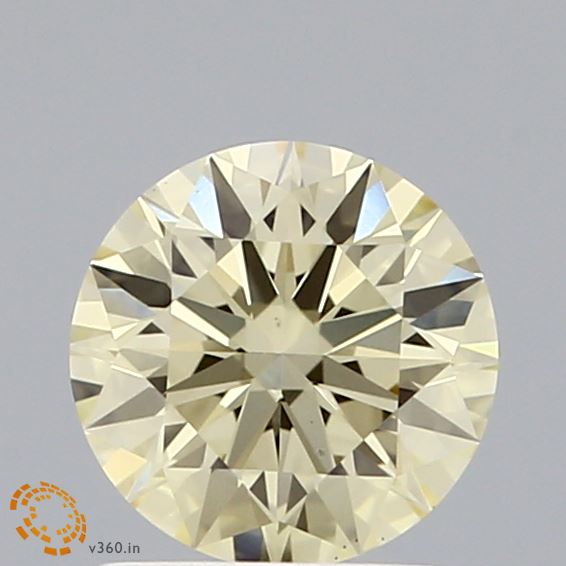 1.03 Carat Round Shaped, Ideal Cut, FANCY YELLOW Color, VS1 Clarity, IGI Certified Lab Grown Diamond