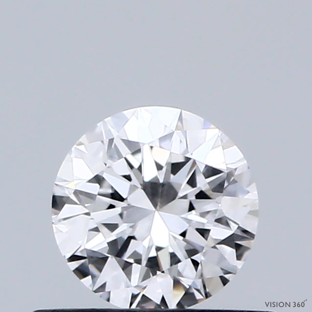 0.46 Carat Round Shaped, Excellent Cut, D Color, VVS2 Clarity, IGI Certified Lab Grown Diamond
