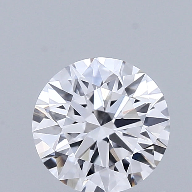 0.66 Carat Round Shaped, Ideal Cut, D Color, VVS2 Clarity, IGI Certified Lab Grown Diamond