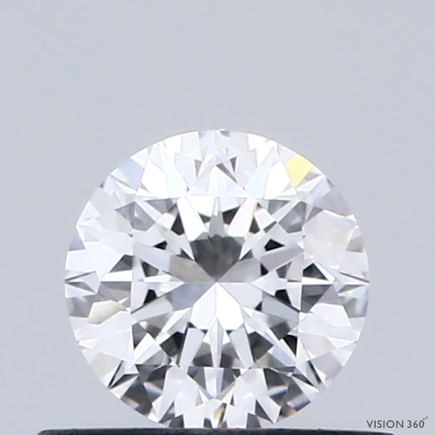 0.48 Carat Round Shaped, Excellent Cut, D Color, VVS2 Clarity, IGI Certified Lab Grown Diamond