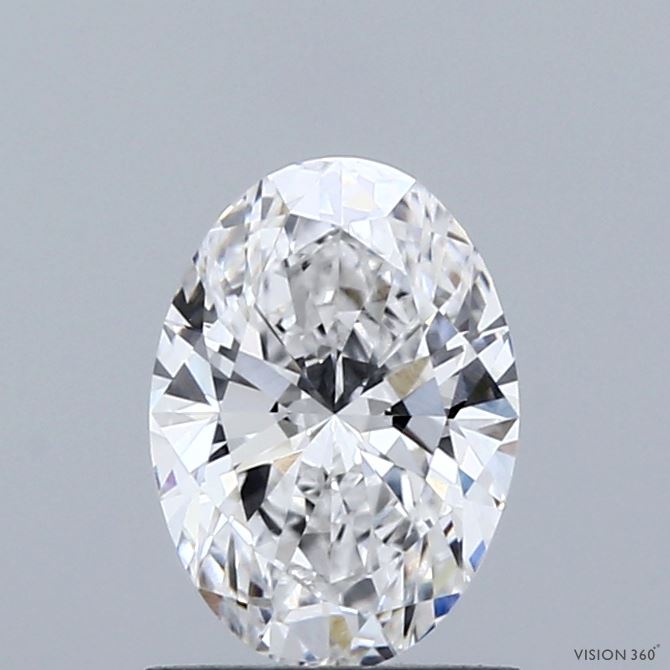 1.09 Carat Oval Shaped, Ideal Cut, D Color, VVS2 Clarity, IGI Certified Lab Grown Diamond