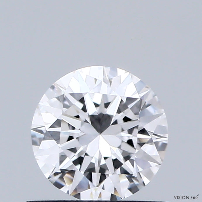 0.62 Carat Round Shaped, Excellent Cut, D Color, VVS2 Clarity, IGI Certified Lab Grown Diamond