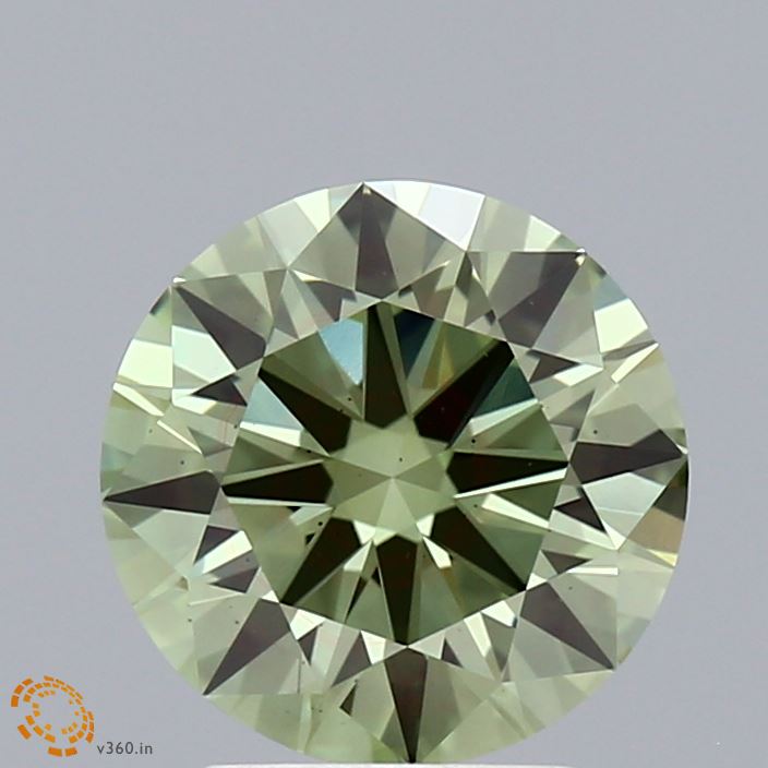 2.13 Carat Round Shaped, Excellent Cut, FANCY VIVID GREEN Color, VS2 Clarity, IGI Certified Lab Grown Diamond