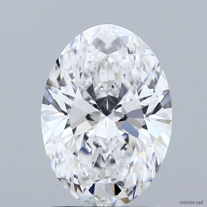 2.04 Carat Oval Shaped, Ideal Cut, D Color, VVS1 Clarity, IGI Certified Lab Grown Diamond
