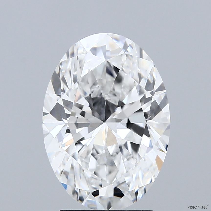 3.06 Carat Oval Shaped, Ideal Cut, E Color, VVS1 Clarity, IGI Certified Lab Grown Diamond