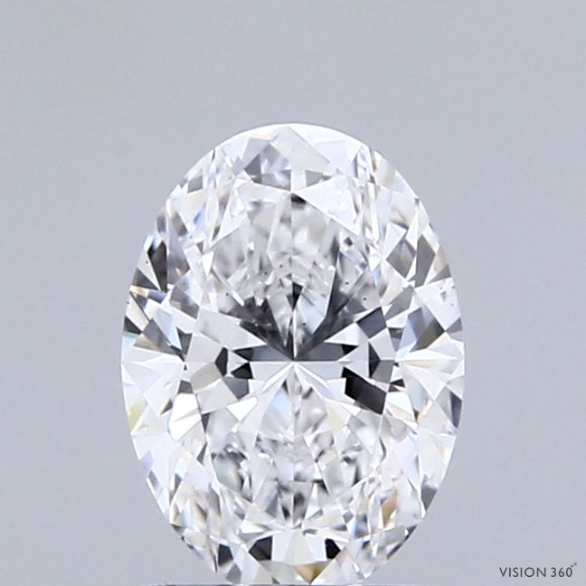 1.02 Carat Oval Shaped, Ideal Cut, D Color, VS2 Clarity, IGI Certified Lab Grown Diamond