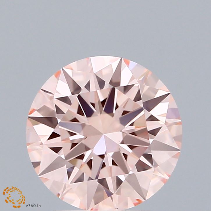 2.02 Carat Round Shaped, Ideal Cut, FANCY INTENSE PINK Color, VS1 Clarity, IGI Certified Lab Grown Diamond