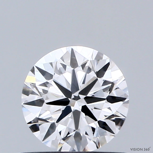 0.59 Carat Round Shaped, Ideal Cut, E Color, VS1 Clarity, IGI Certified Lab Grown Diamond