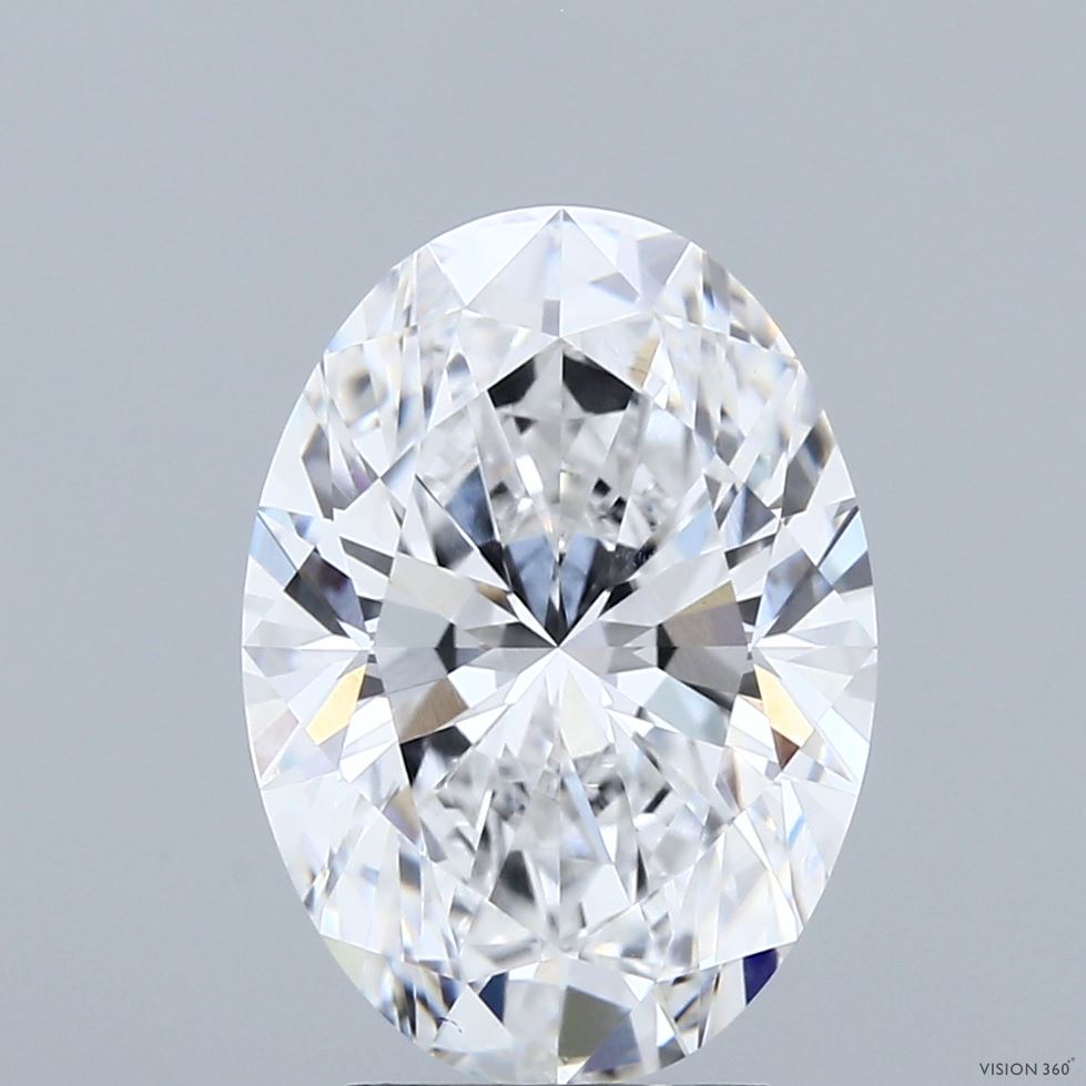 4.00 Carat Oval Shaped, Ideal Cut, D Color, VS1 Clarity, IGI Certified Lab Grown Diamond