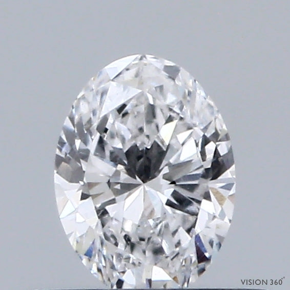 0.37 Carat Oval Shaped, Very Good Cut, D Color, VS1 Clarity, IGI Certified Lab Grown Diamond