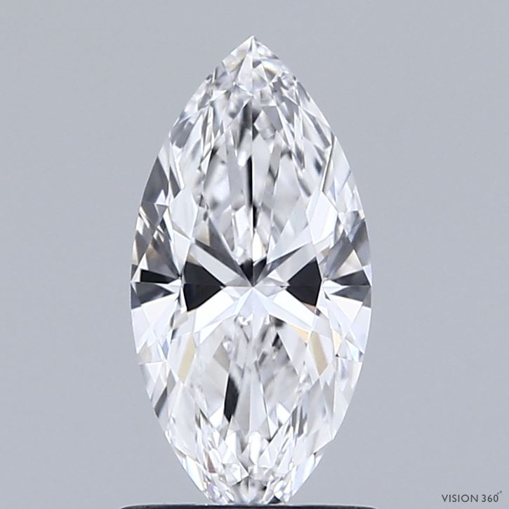 0.95 Carat Marquise Shaped, Ideal Cut, E Color, VVS1 Clarity, IGI Certified Lab Grown Diamond