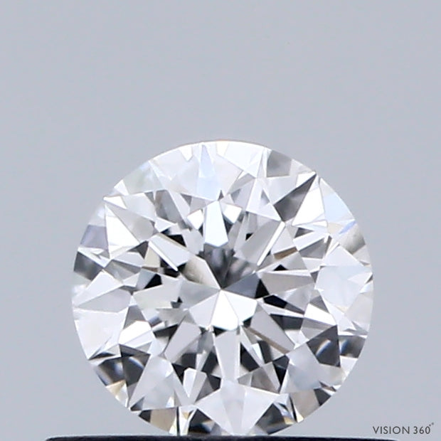 0.47 Carat Round Shaped, Excellent Cut, D Color, VVS2 Clarity, IGI Certified Lab Grown Diamond