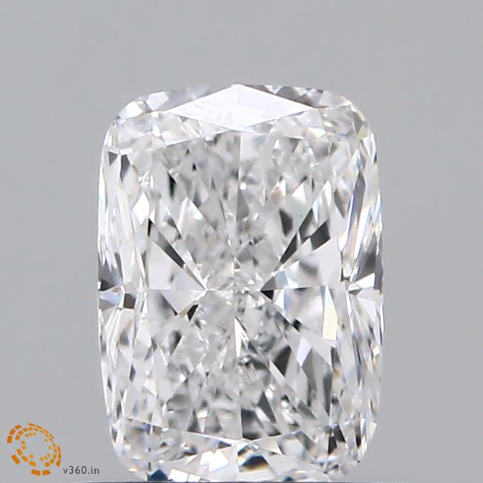 0.86 Carat Cushion Shaped, Very Good Cut, D Color, VS1 Clarity, IGI Certified Lab Grown Diamond