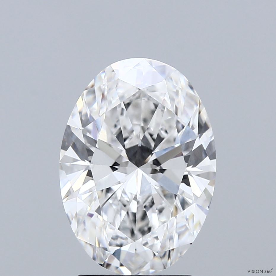 3.10 Carat Oval Shaped, Ideal Cut, D Color, VVS1 Clarity, IGI Certified Lab Grown Diamond