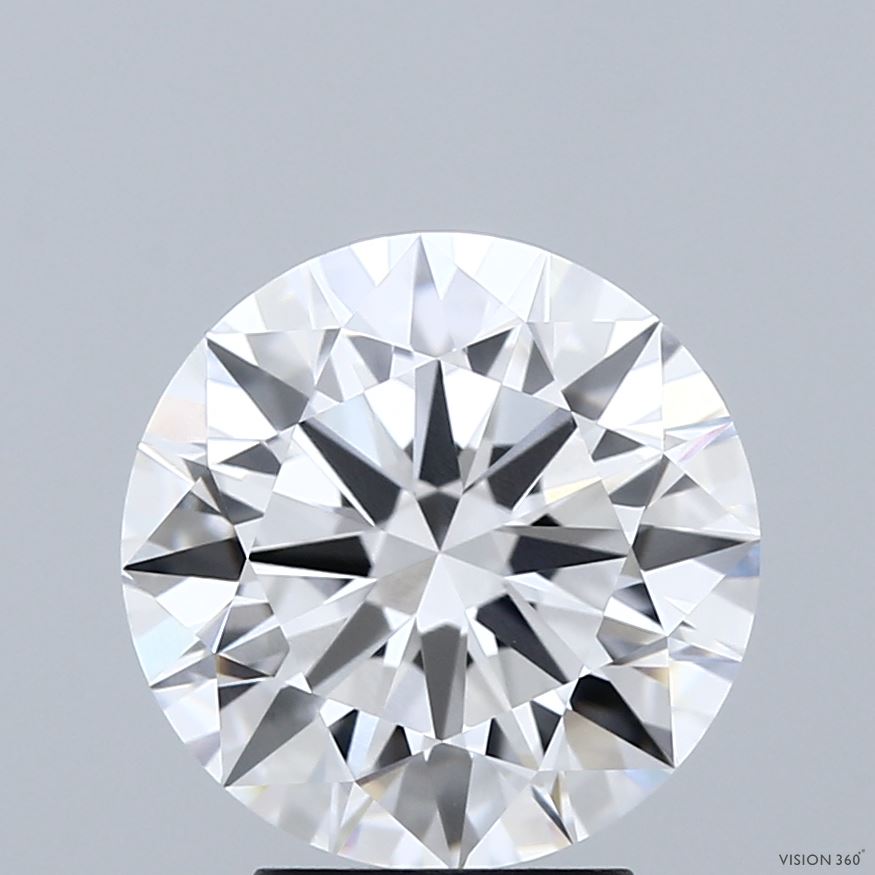 3.71 Carat Round Shaped, Ideal Cut, D Color, VVS1 Clarity, IGI Certified Lab Grown Diamond