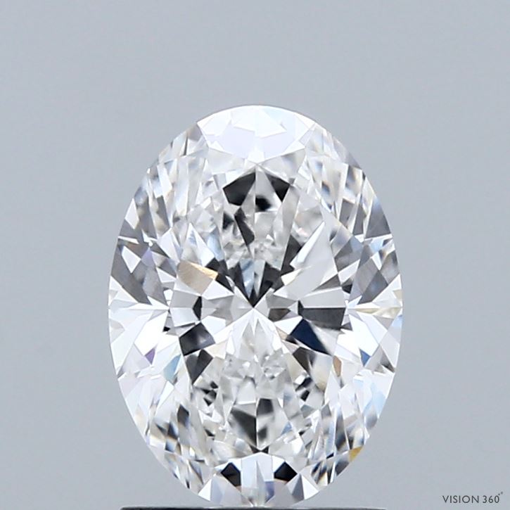 1.58 Carat Oval Shaped, Ideal Cut, E Color, VVS2 Clarity, IGI Certified Lab Grown Diamond