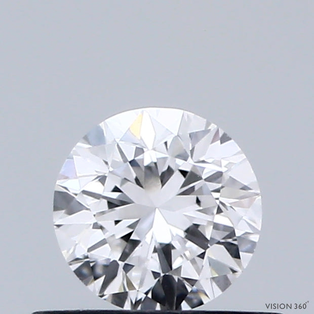 0.46 Carat Round Shaped, Good Cut, D Color, VVS2 Clarity, IGI Certified Lab Grown Diamond