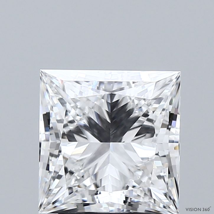 2.61 Carat Princess Shaped, Ideal Cut, D Color, VVS1 Clarity, IGI Certified Lab Grown Diamond