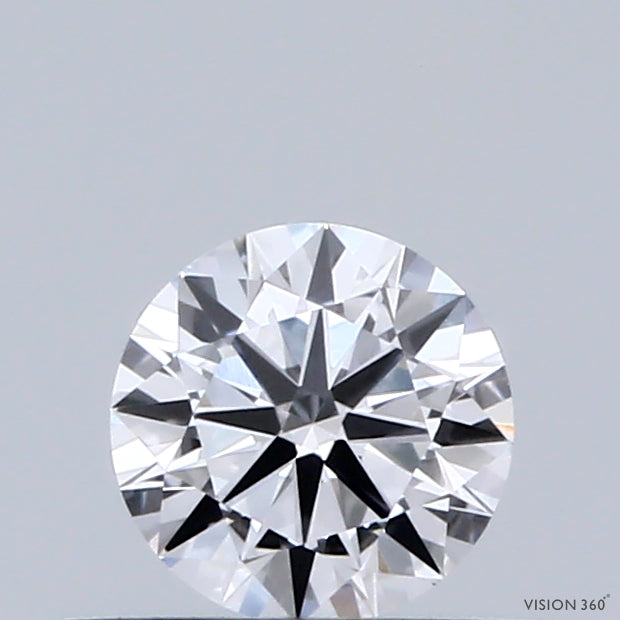 0.39 Carat Round Shaped, Very Good Cut, D Color, VVS1 Clarity, IGI Certified Lab Grown Diamond