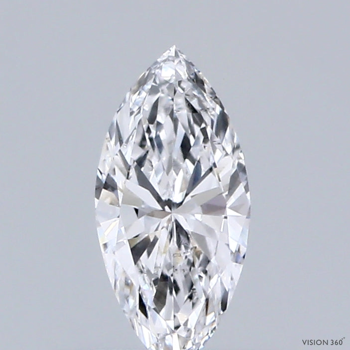 0.36 Carat Marquise Shaped, Very Good Cut, D Color, VS1 Clarity, IGI Certified Lab Grown Diamond