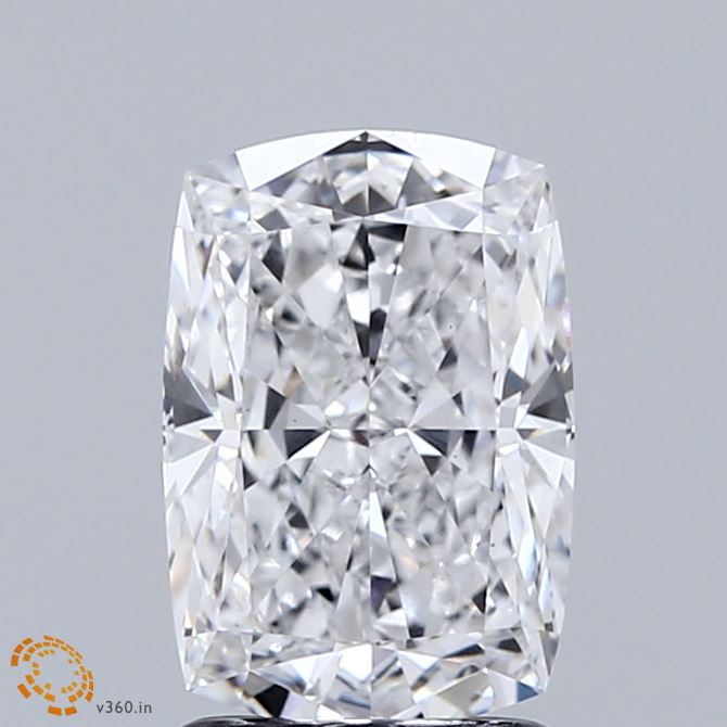 2.03 Carat Cushion Shaped, Ideal Cut, D Color, VS1 Clarity, IGI Certified Lab Grown Diamond