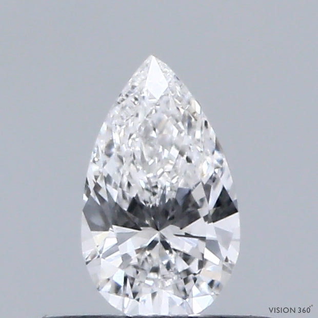 0.30 Carat Pear Shaped, Ideal Cut, E Color, VVS1 Clarity, IGI Certified Lab Grown Diamond
