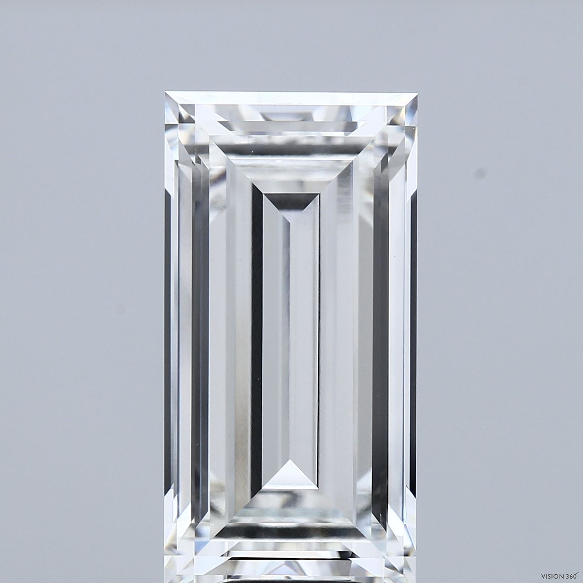 10.56 Carat Baguette Shaped, Very Good Cut, F Color, VVS2 Clarity, IGI Certified Lab Grown Diamond