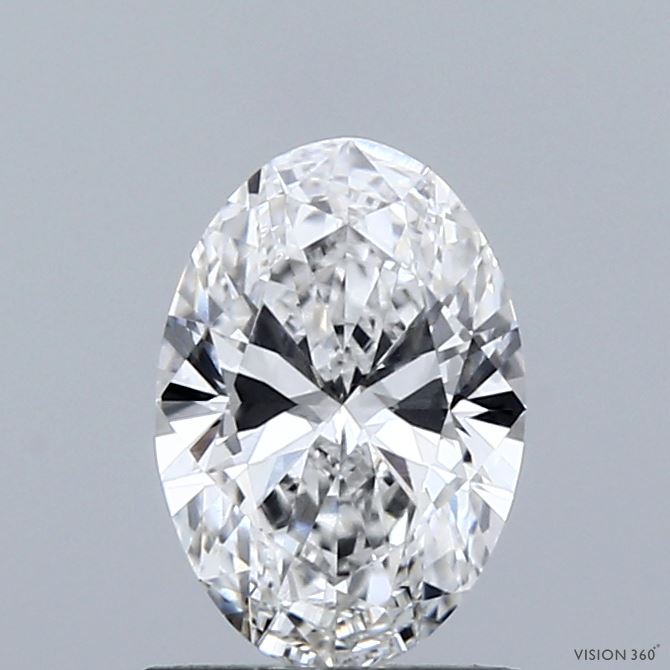 1.05 Carat Oval Shaped, Ideal Cut, E Color, VVS2 Clarity, IGI Certified Lab Grown Diamond
