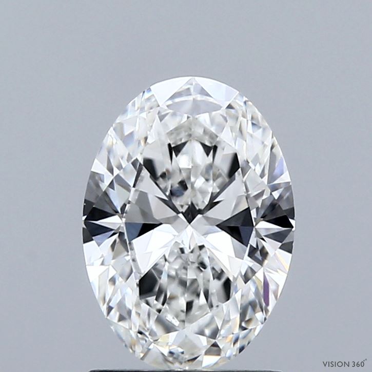 1.50 Carat Oval Shaped, Ideal Cut, F Color, VVS2 Clarity, IGI Certified Lab Grown Diamond