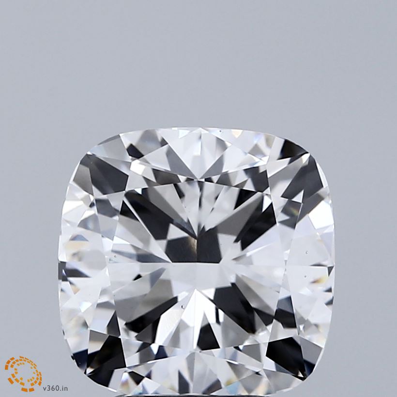 4.02 Carat Cushion Shaped, Ideal Cut, E Color, VS1 Clarity, IGI Certified Lab Grown Diamond
