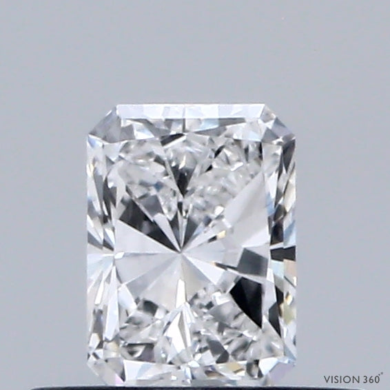 0.39 Carat Radiant Shaped, Very Good Cut, D Color, VVS1 Clarity, IGI Certified Lab Grown Diamond
