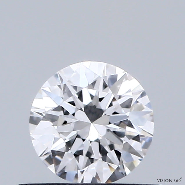 0.48 Carat Round Shaped, Excellent Cut, D Color, VVS2 Clarity, IGI Certified Lab Grown Diamond