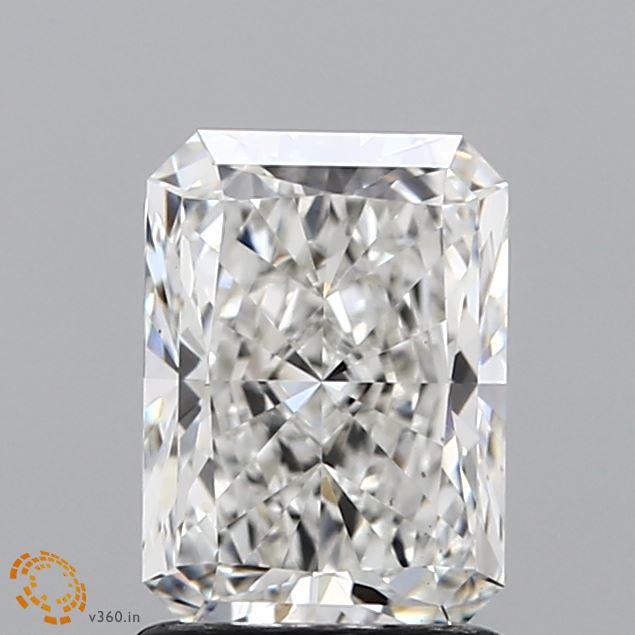 1.56 Carat Radiant Shaped, Ideal Cut, F Color, VS1 Clarity, IGI Certified Lab Grown Diamond