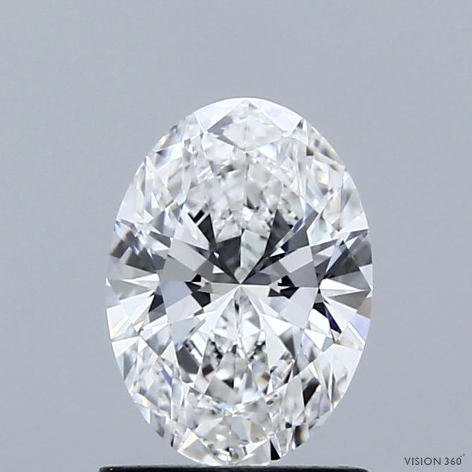 1.06 Carat Oval Shaped, Ideal Cut, E Color, VVS2 Clarity, IGI Certified Lab Grown Diamond