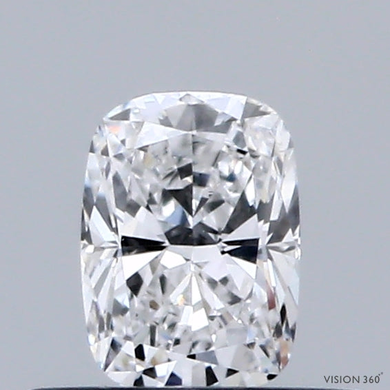0.39 Carat Cushion Shaped, Ideal Cut, D Color, VVS1 Clarity, IGI Certified Lab Grown Diamond