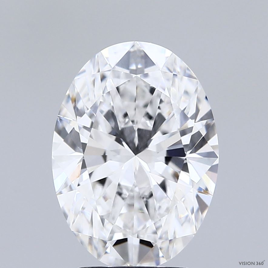 3.03 Carat Oval Shaped, Ideal Cut, D Color, VVS1 Clarity, IGI Certified Lab Grown Diamond