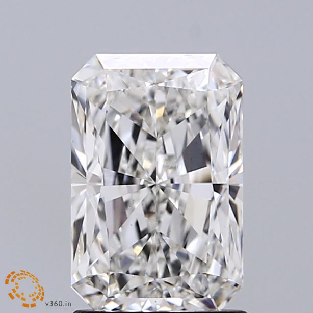 1.52 Carat Radiant Shaped, Ideal Cut, F Color, VS1 Clarity, IGI Certified Lab Grown Diamond