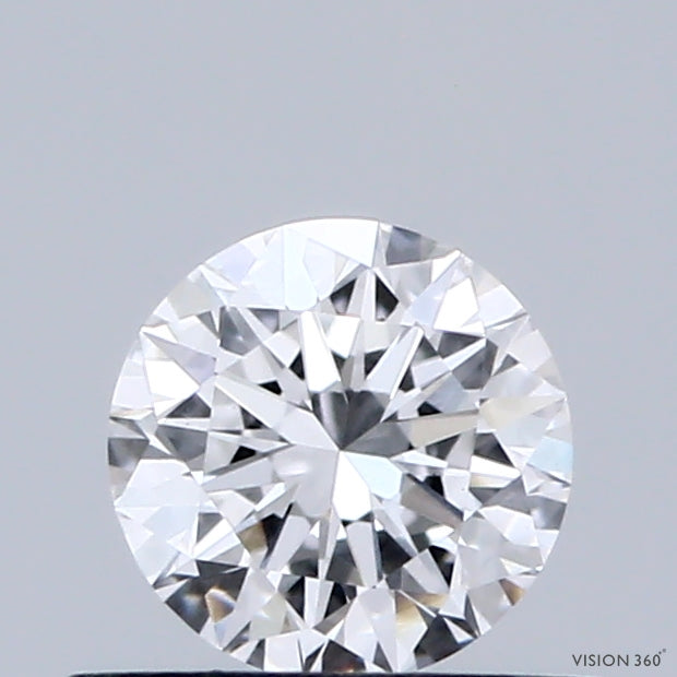 0.48 Carat Round Shaped, Excellent Cut, D Color, VS1 Clarity, IGI Certified Lab Grown Diamond