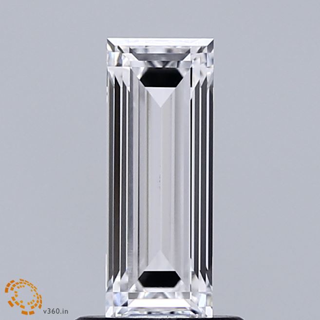 1.03 Carat Baguette Shaped, Very Good Cut, D Color, VVS2 Clarity, IGI Certified Lab Grown Diamond
