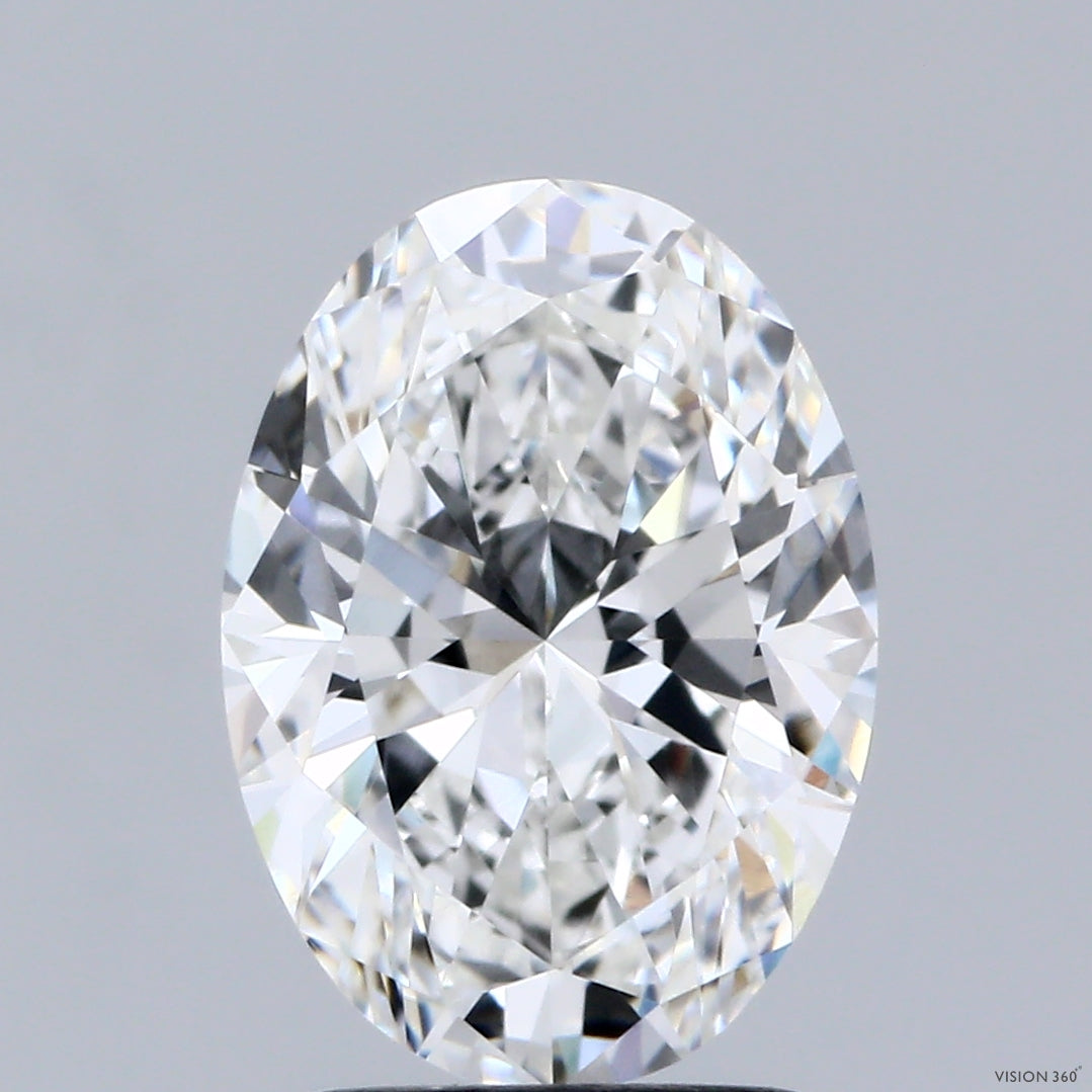 2.60 Carat Oval Shaped, Ideal Cut, F Color, VVS2 Clarity, IGI Certified Lab Grown Diamond
