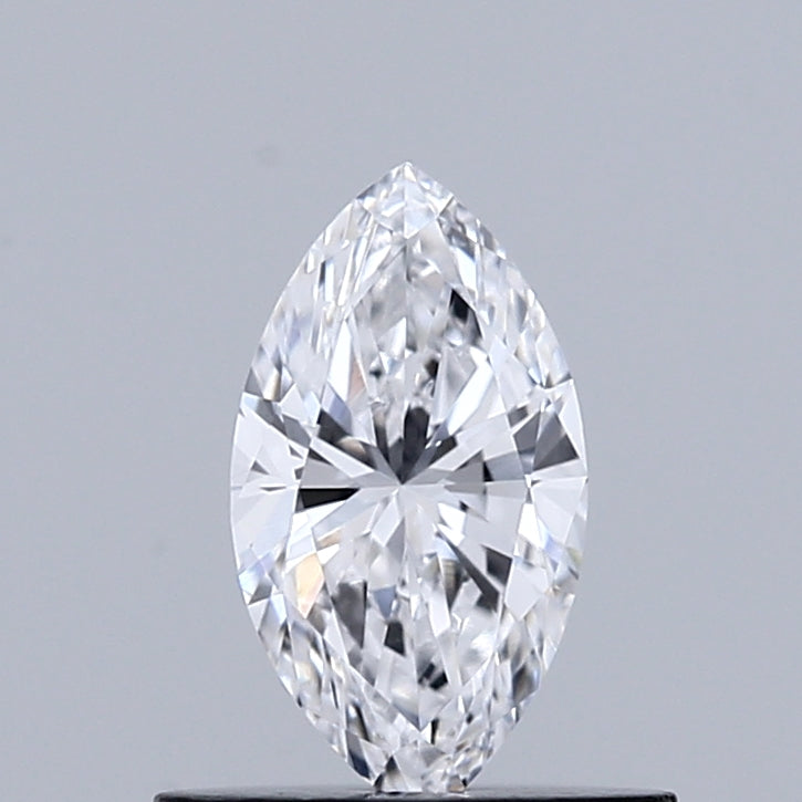 0.46 Carat Marquise Shaped, Excellent Cut, D Color, VVS2 Clarity, IGI Certified Lab Grown Diamond