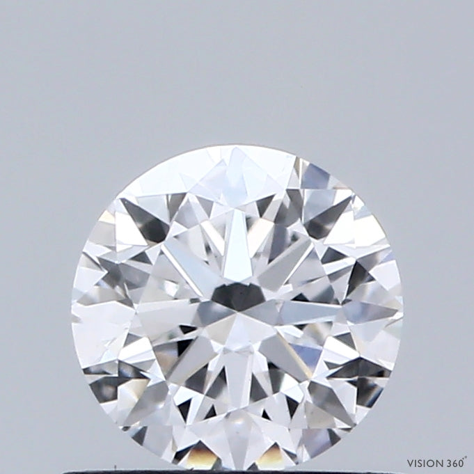 0.69 Carat Round Shaped, Very Good Cut, D Color, VS1 Clarity, IGI Certified Lab Grown Diamond
