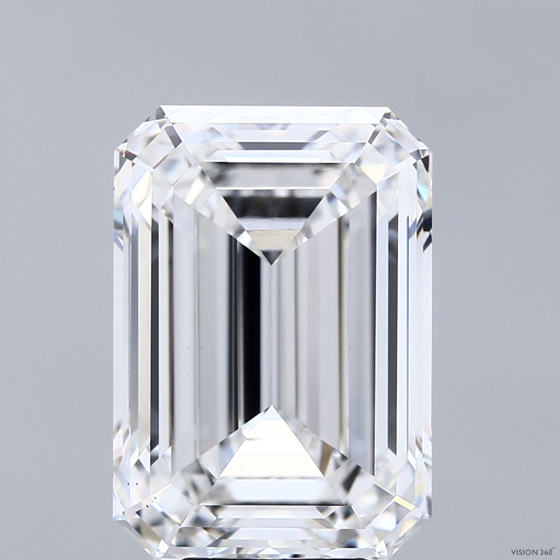 8.50 Carat Emerald Shaped, Ideal Cut, E Color, VS1 Clarity, IGI Certified Lab Grown Diamond